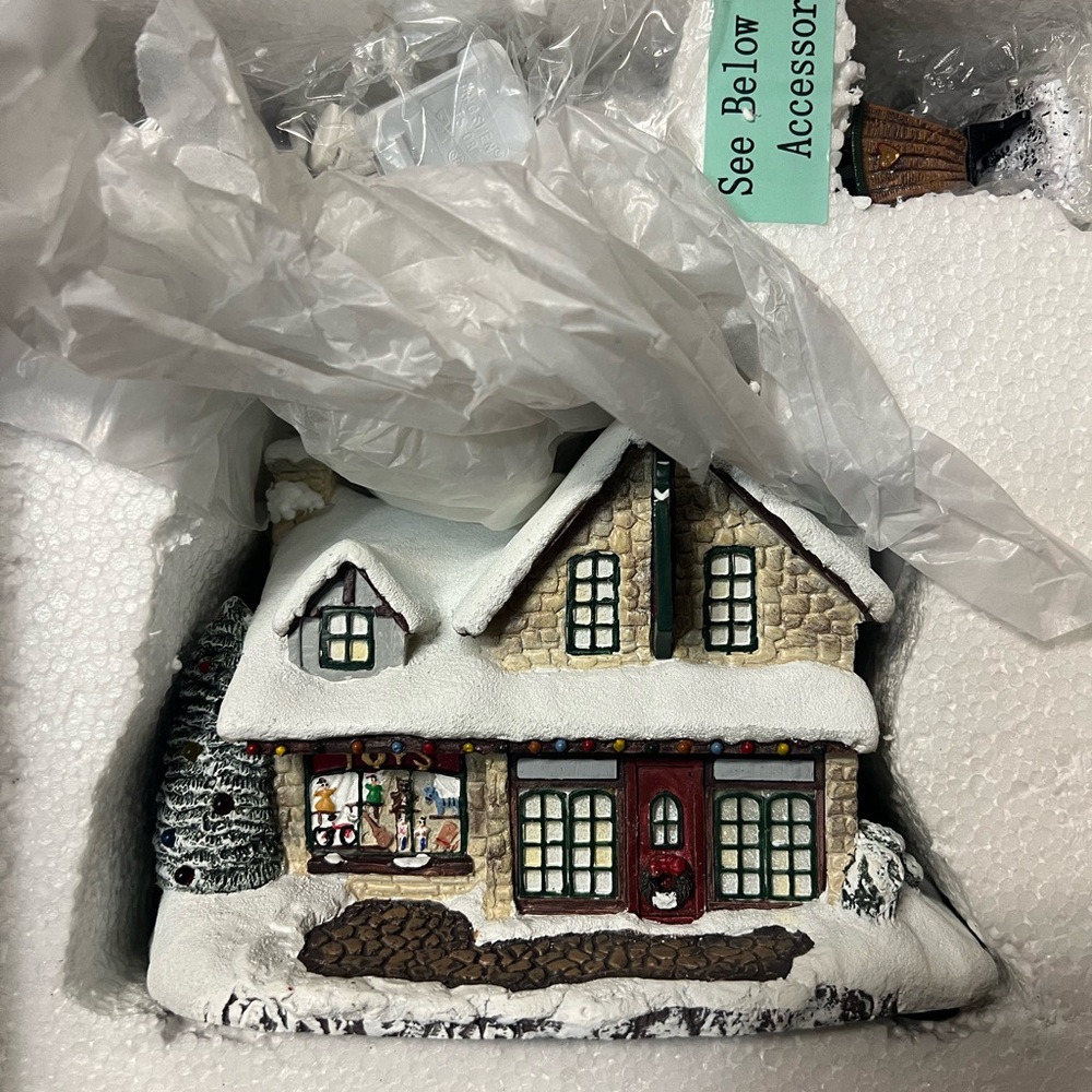 Charming Holiday Village House Decor